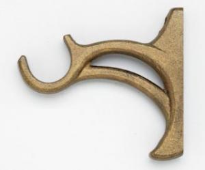 Wrought Iron Bracket 3-1/2" Projection - 801 - Iron Gold